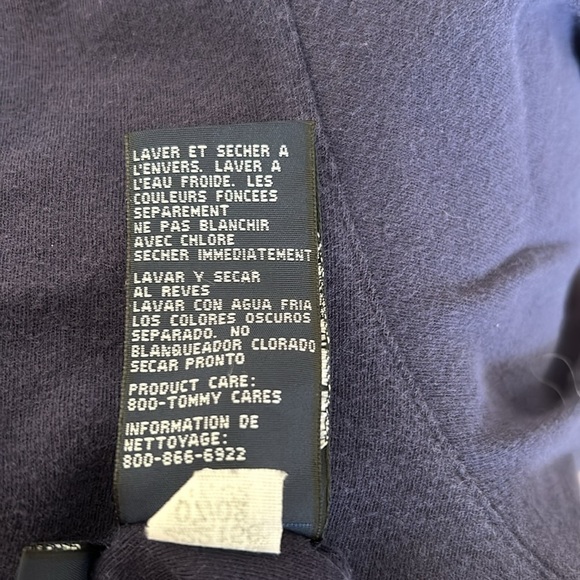 Tommy Hilfiger Mens Blue/Red/White Turtle Neck Sz L - Picture 10 of 11